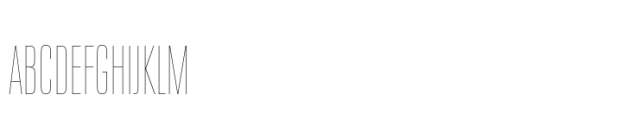 Neue Plak Compressed UltraLight Font UPPERCASE