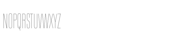 Neue Plak Compressed UltraLight Font UPPERCASE