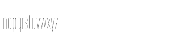 Neue Plak Compressed UltraLight Font LOWERCASE