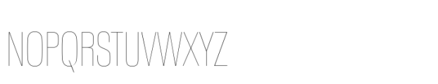 Neue Plak Condensed UltraLight Font UPPERCASE