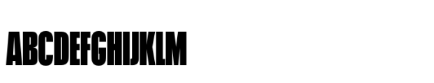 Neue Plak Display Compressed XBlack Font UPPERCASE