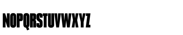 Neue Plak Display Compressed XBlack Font UPPERCASE