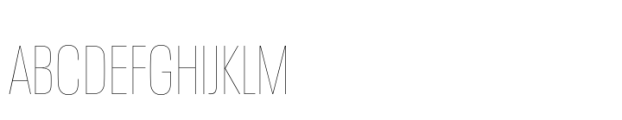 Neue Plak Display Condensed Thin Font UPPERCASE