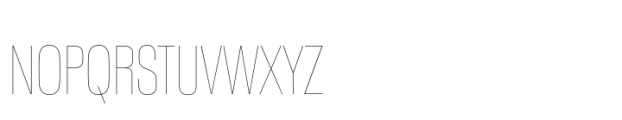 Neue Plak Display Condensed Thin Font UPPERCASE