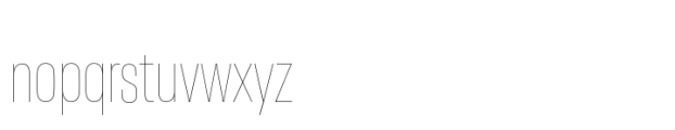 Neue Plak Display Condensed Thin Font LOWERCASE
