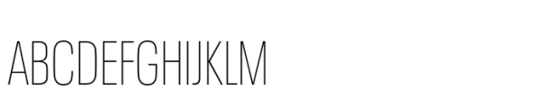Neue Plak Display Condensed XLight Font UPPERCASE