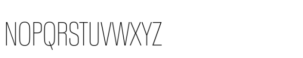 Neue Plak Display Condensed XLight Font UPPERCASE