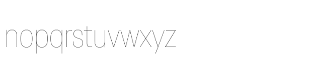 Neue Plak Display Narrow Thin Font LOWERCASE
