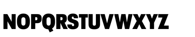 Neue Plak Display Narrow XBlack Font UPPERCASE