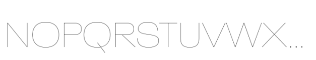 Neue Plak Extended UltraLight Font UPPERCASE