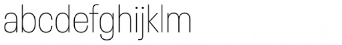 Neue Plak Narrow Thin Font LOWERCASE