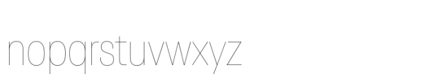 Neue Plak Narrow UltraLight Font LOWERCASE