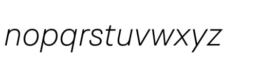 Neue Plak Variable Text Italic Font LOWERCASE