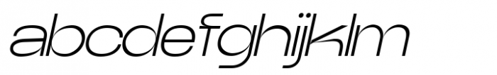 Neue Power Light Oblique Font LOWERCASE