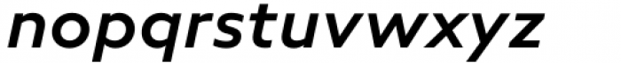 Neue Radial A Medium Italic Font LOWERCASE