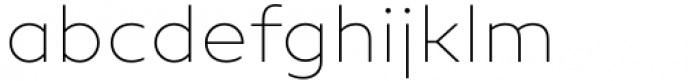 Neue Radial A Thin Font LOWERCASE