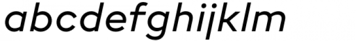 Neue Radial B Regular Italic Font LOWERCASE