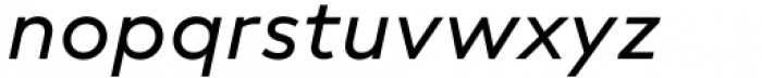 Neue Radial C Regular Italic Font LOWERCASE