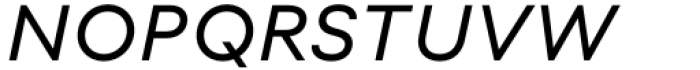 Neue Radial D Regular Italic Font UPPERCASE