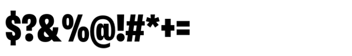 Neue Rational Condensed Black Font OTHER CHARS