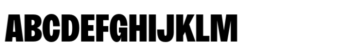 Neue Rational Condensed Black Font UPPERCASE