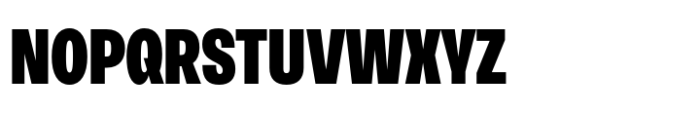Neue Rational Condensed Black Font UPPERCASE