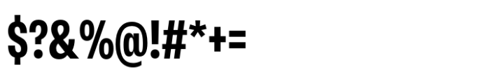 Neue Rational Condensed Bold Font OTHER CHARS