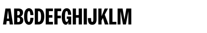 Neue Rational Condensed Bold Font UPPERCASE