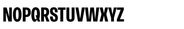 Neue Rational Condensed Bold Font UPPERCASE
