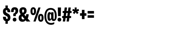 Neue Rational Condensed ExtraBold Font OTHER CHARS