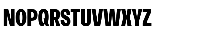 Neue Rational Condensed ExtraBold Font UPPERCASE