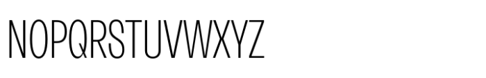 Neue Rational Condensed ExtraLight Font UPPERCASE