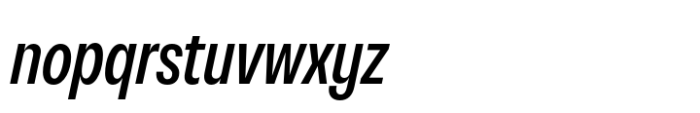 Neue Rational Condensed Medium Italic Font LOWERCASE
