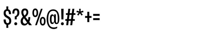 Neue Rational Condensed Medium Font OTHER CHARS