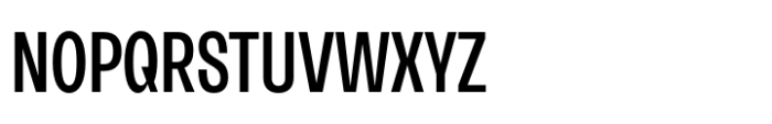 Neue Rational Condensed Medium Font UPPERCASE