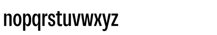 Neue Rational Condensed Medium Font LOWERCASE