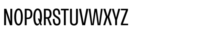Neue Rational Condensed Regular Font UPPERCASE