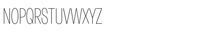 Neue Rational Condensed Thin Font UPPERCASE