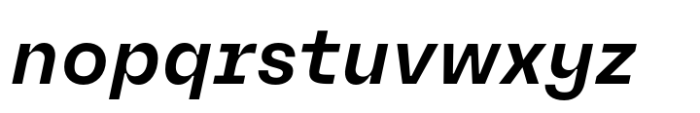Neue Rational Mix Bold Italic Font LOWERCASE