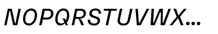 Neue Rational Mix Medium Italic Font UPPERCASE