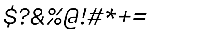 Neue Rational Mix Regular Italic Font OTHER CHARS