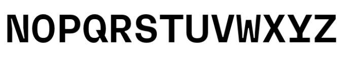 Neue Rational Mono Bold Font UPPERCASE