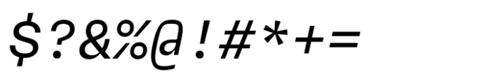 Neue Rational Mono Medium Italic Font OTHER CHARS