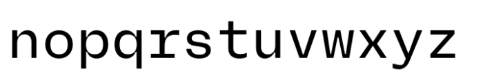 Neue Rational Mono Medium Font LOWERCASE