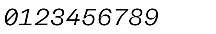 Neue Rational Mono Regular Italic Font OTHER CHARS