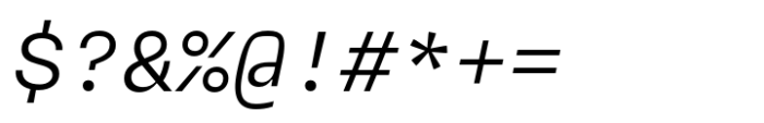 Neue Rational Mono Regular Italic Font OTHER CHARS