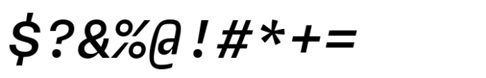 Neue Rational Mono SemiBold Italic Font OTHER CHARS