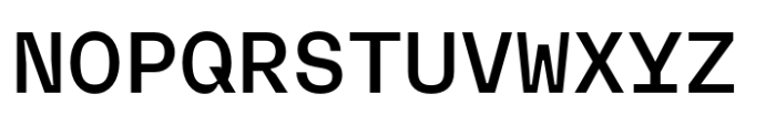 Neue Rational Mono SemiBold Font UPPERCASE