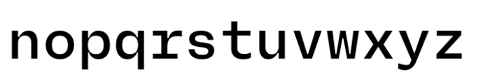 Neue Rational Mono SemiBold Font LOWERCASE