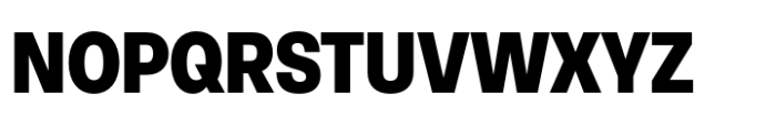 Neue Rational Narrow Black Font UPPERCASE